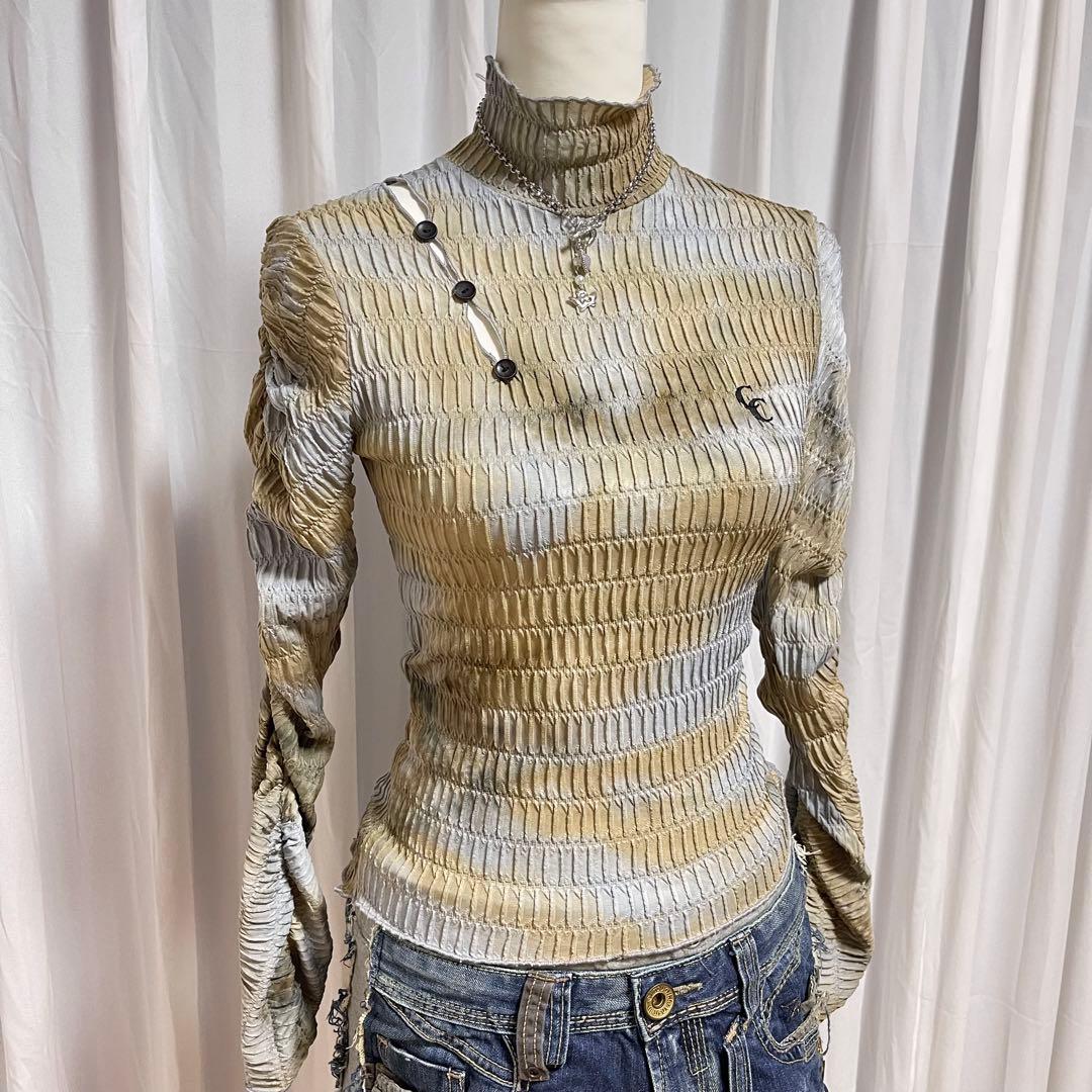 Crank seoulトップス 韓国ブランド ギャル フェアリーグランジ y2k