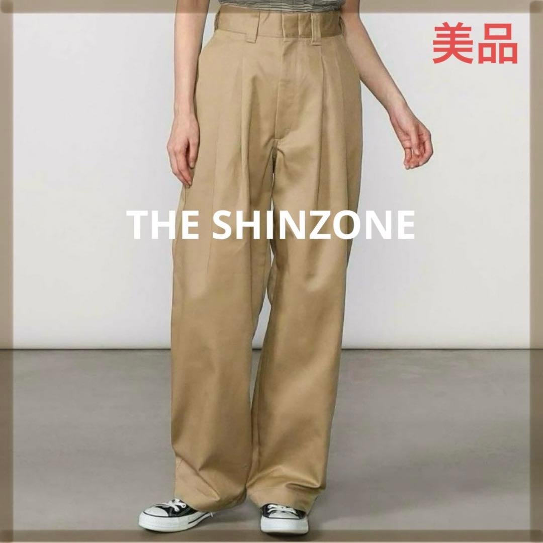 美品　ザシンゾーン　タックチノ　トムボーイパンツ ベージュ　ツータック Bshop｜THE SHINZONE |<別注>TOMBOY PANTS WOMEN | Rakuten Fashion