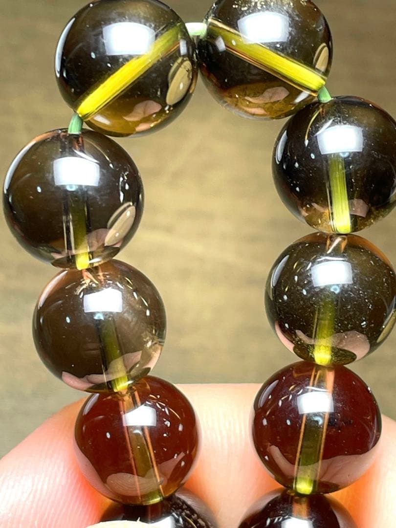 新入荷】高品質ゼウスクォーツ（スモーキーシトリン）ブレス約12