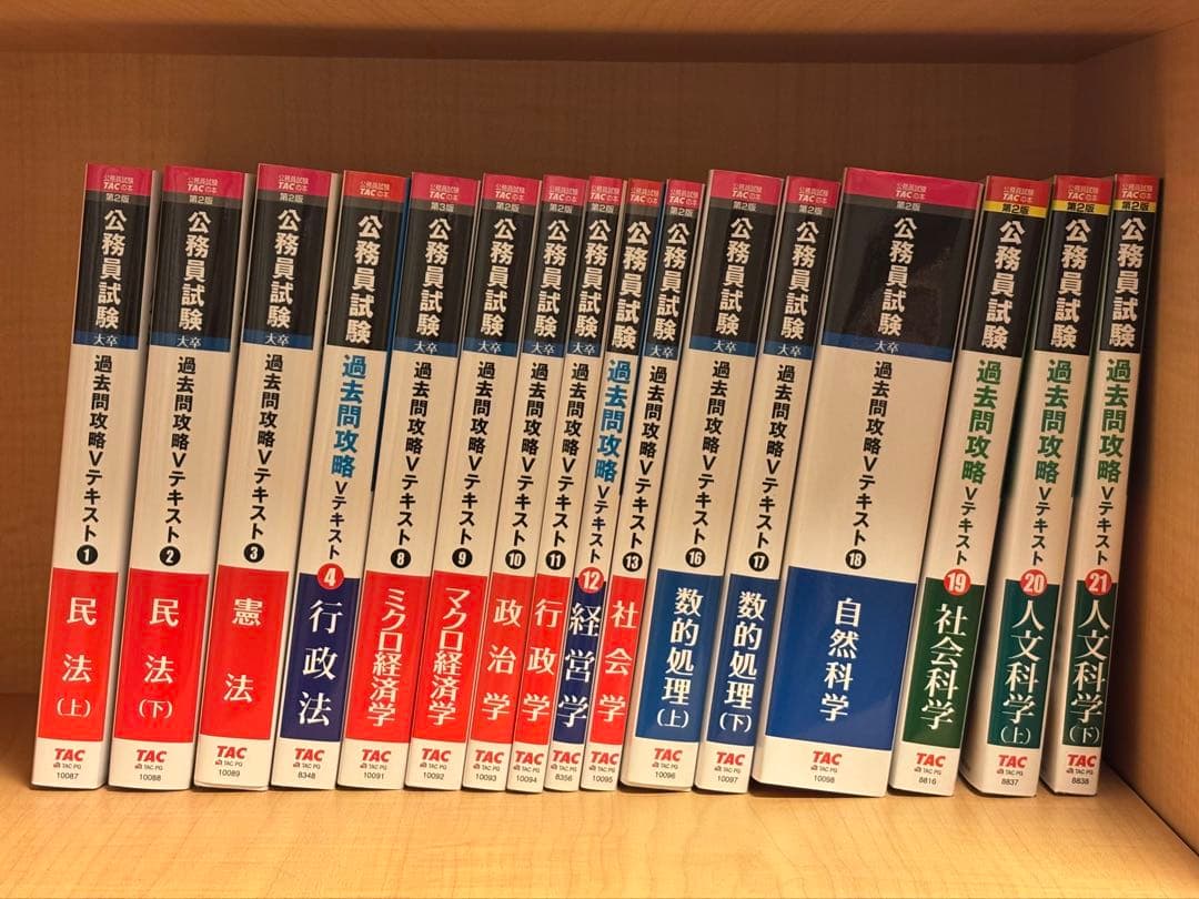 地方公務員上級 参考書セット TAC 国家一般・地方上級】全科目セット