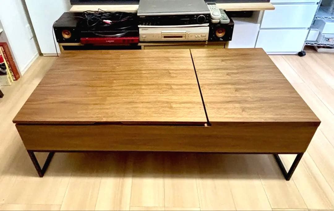 【昇降センターテーブルNヒバリ 120】　《★美品》