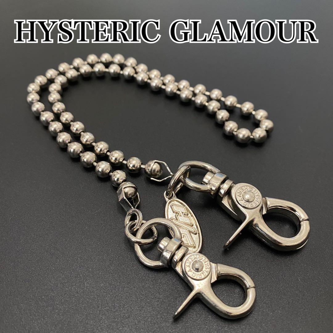 ヒステリックグラマー　ウォレットチェーン　ボールチェーン HYSTERIC GLAMOUR】WOMAN ON SKULL PICK ウォレットチェーン (HYSTERIC