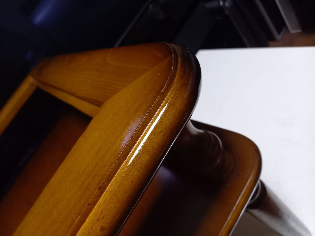 ぴぴ 様売約済 コロニアル ディスプレイ ガラス ウッド サイドテーブル