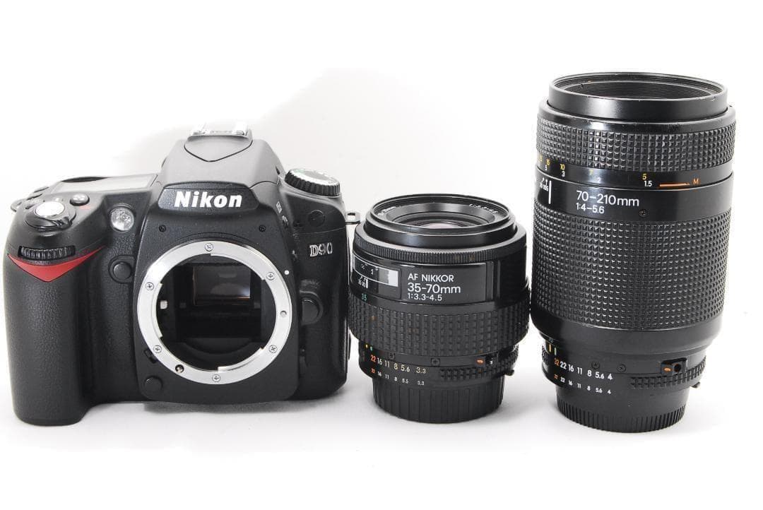 Nikon D90 一眼レフカメラ スマホ転送 ダブルレンズセット ニコン