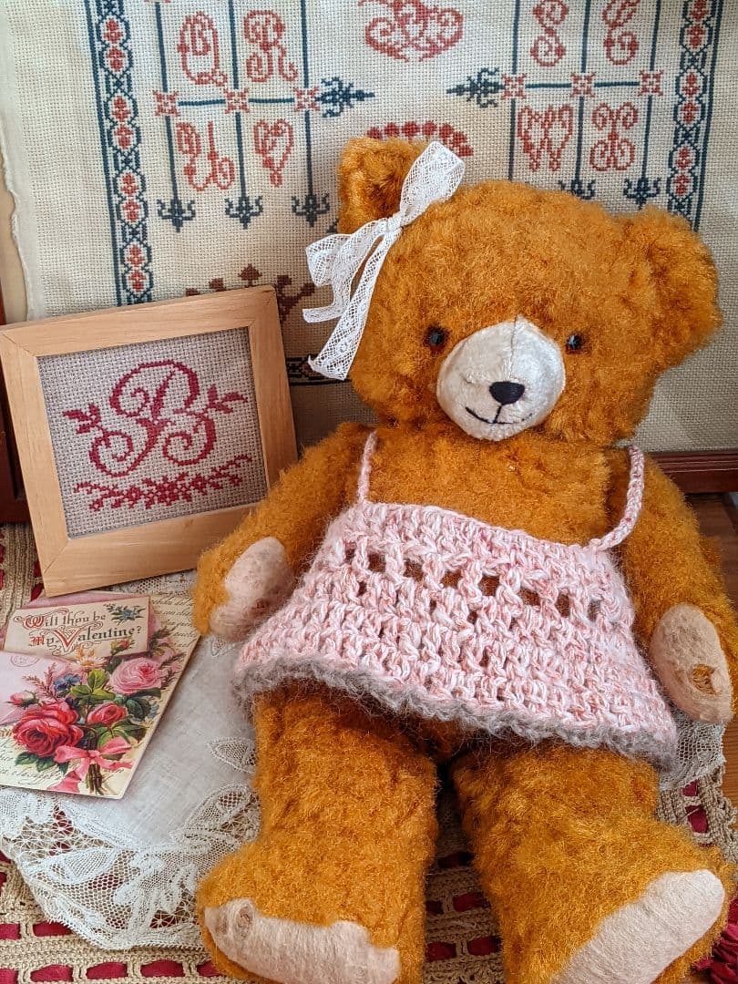 【s】アンティークベア　アンティークテディベア　ドイツ ドイツ アンティーク ベア おとぼけ顔のおっとりくん | le Verseau