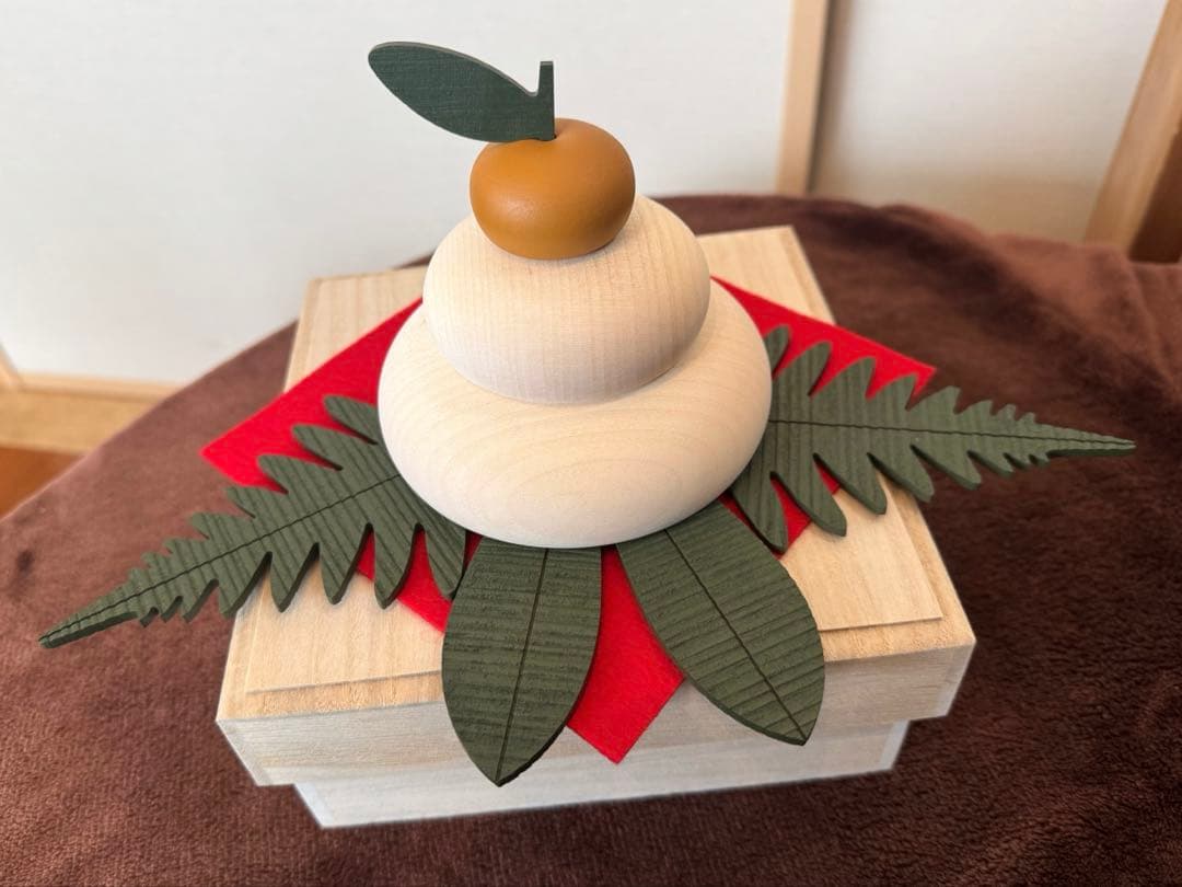 渡部様専用です‼️極美品⭐️木製鏡餅（メープル・径約10.5cm）