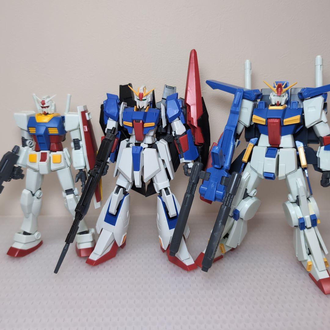 HG ガンプラ 主役機体 ガンダム Zガンダム ZZガンダム 3体セット