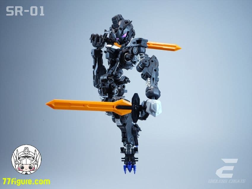 海外 中華製バエル バルバトス似 形態切替 MGSD相当 発光 組立式