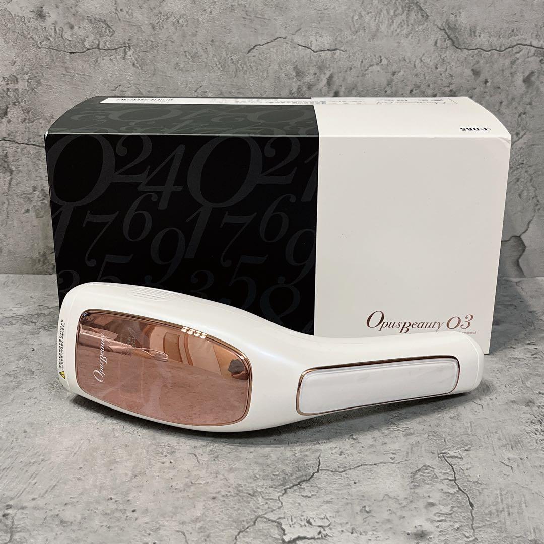 極美品 OPUS BEAUTY 03 ピュアホワイト×ローズゴールド 脱毛器 OPUS BEAUTY 03(家庭用脱毛器)|Beauty Bank（ビューティーバンク）公式