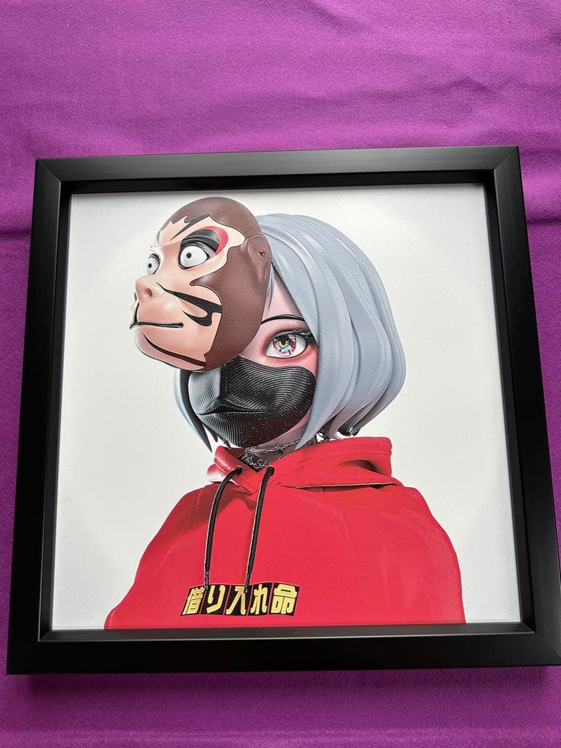 【世界で１点のみ】デジタルアート作品　NFT【遊戯苑】【GAAAT】 GASHO2.0」の「Metal Canvas Art」、遊戯苑イベントで展示決定