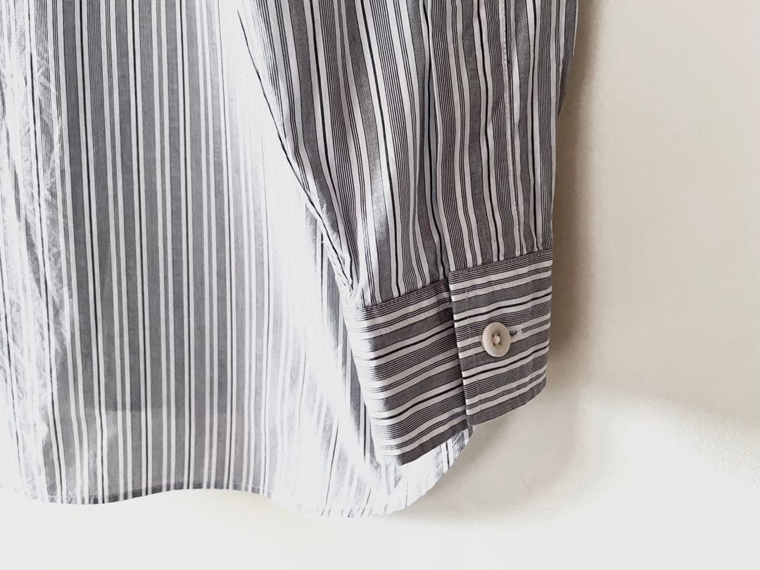 2025今季新作 マーガレットハウエル ストライプコットンシャツ