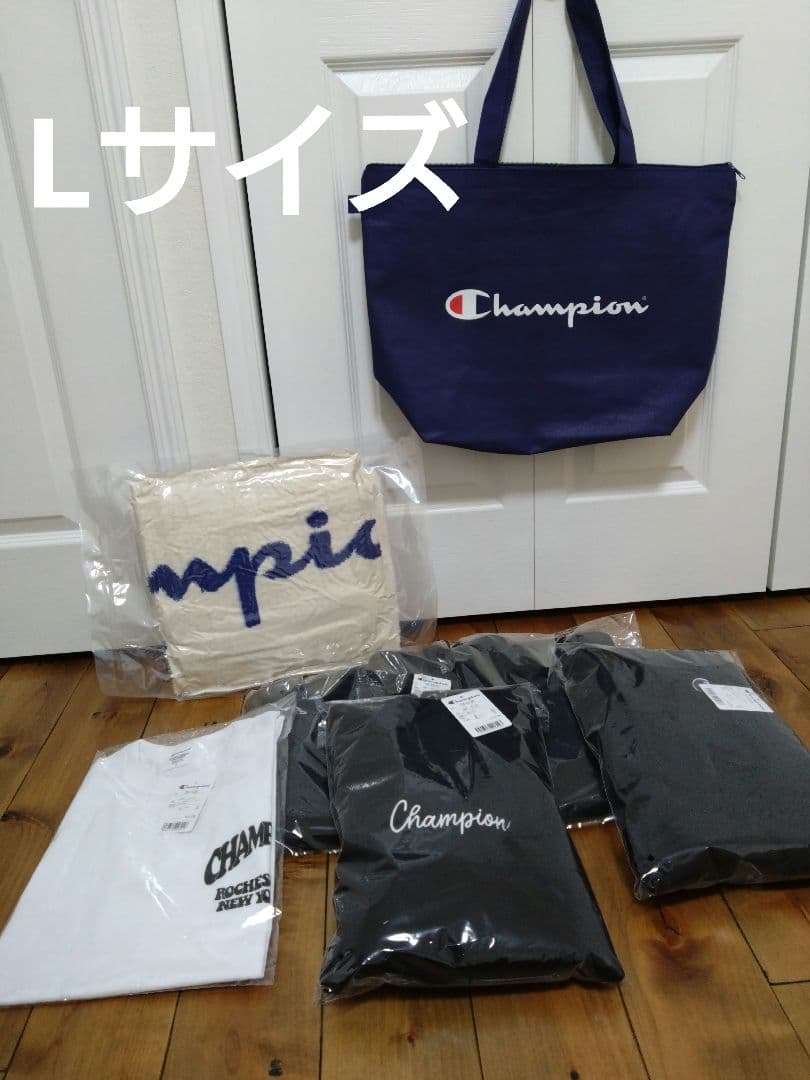 Champion チャンピオン 2026 福袋 Lサイズ ブランケット付き - メルカリ