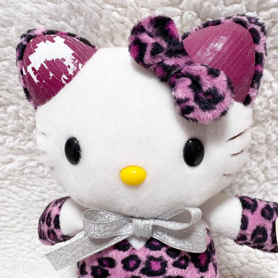 激レア ハローキティ 2002 脚長 ヒョウ柄 ぬいぐるみ 当時物 平成