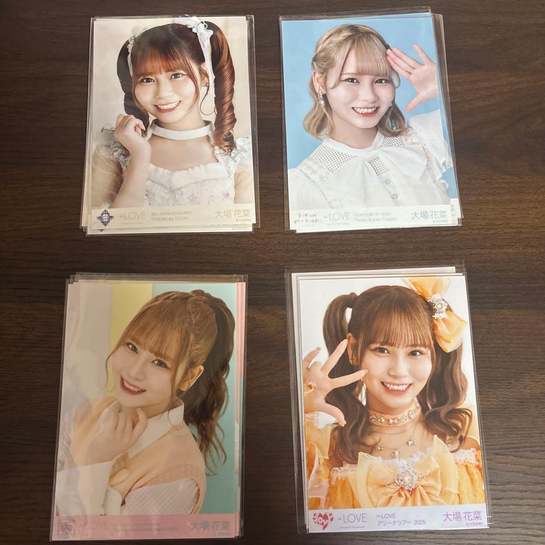 大場花菜ちゃん ツアー生写真4コンプ ＝press イコノイジョイ生写真