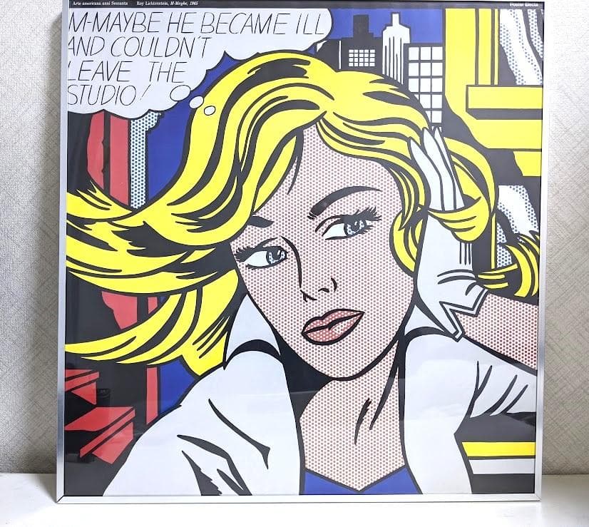 ロイ・リキテンスタイン M-Maybe 1965年　額装済 ロイ・リキテンスタイン M-Maybe 1965年 額装済