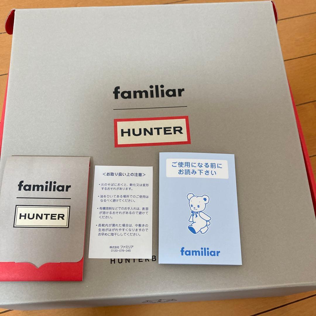 ファミリア×ハンター　キッズ　レインシューズ　19.3cm 未使用　長靴