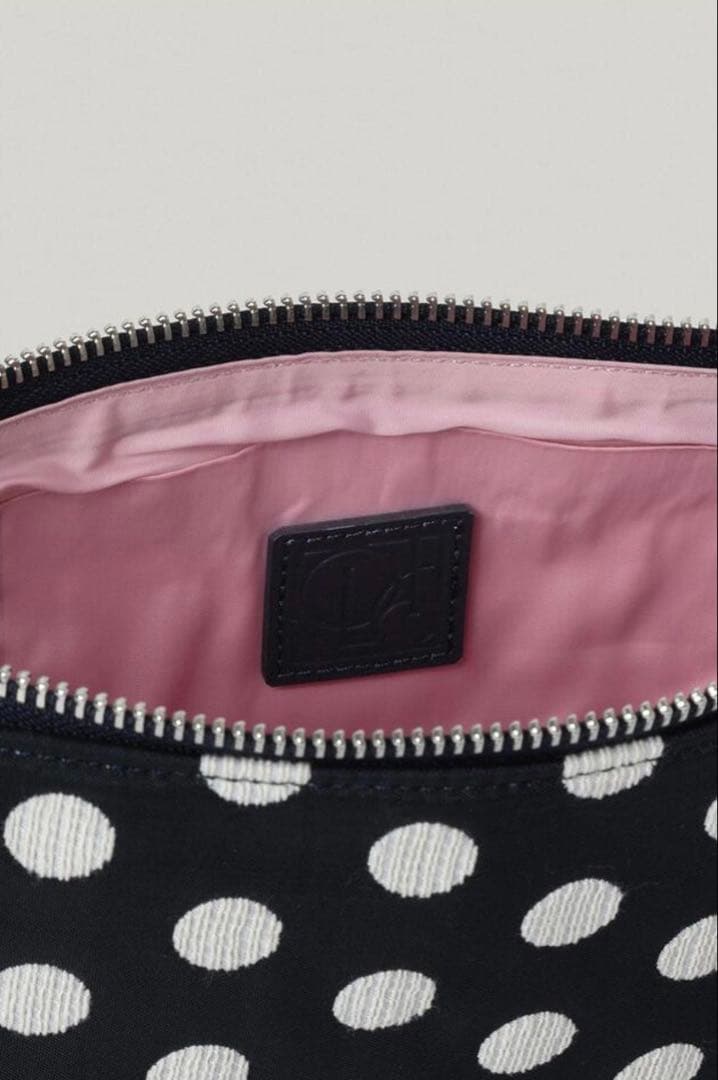 LO61] Selma Bag in Navy Polka Dot