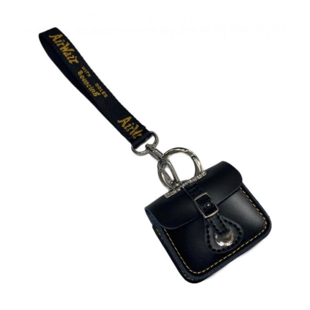 新品】Dr. Martens レザー ブラック キーリング ドクターマーチン