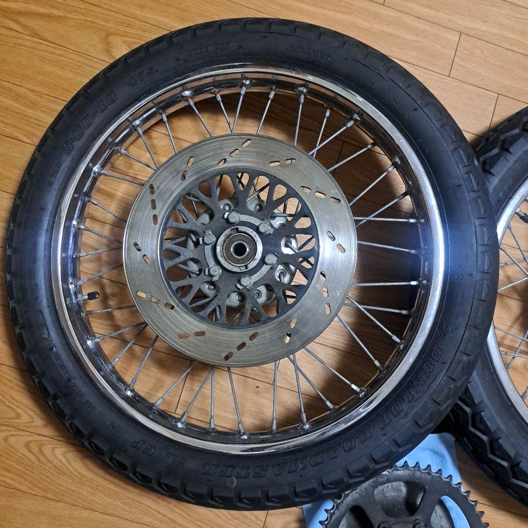 gs400スポークホイール ダブルディスク - メルカリ