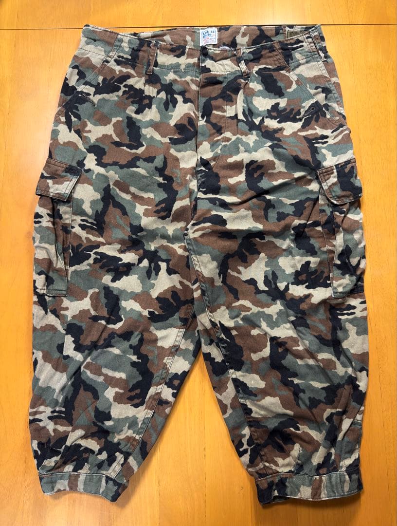 90s初期 Let it Ride カモフラ クロップドカーゴパンツ 藤原ヒロシ
