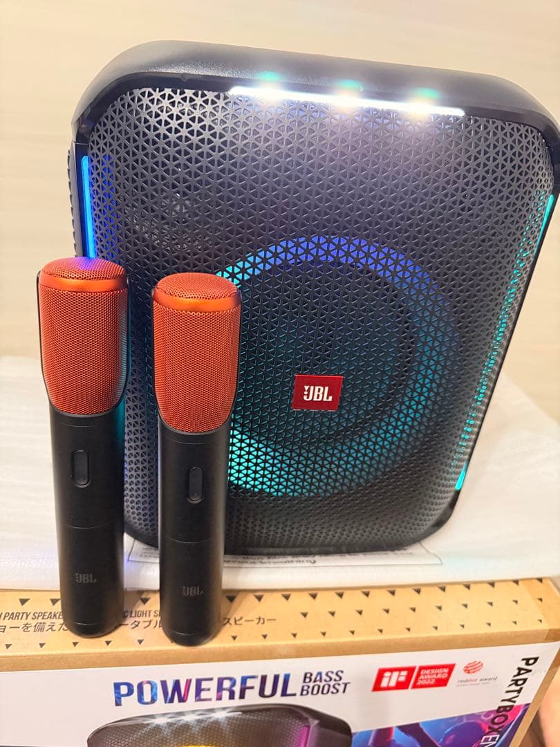 JBL PartyBox Encore 専用マイク2本＋電池セット 箱付 送料込 Amazon | JBL PartyBox Wireless Mic 2本セット/2.4GHz 無線方式