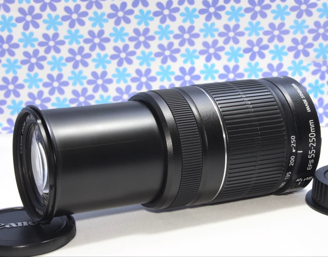 超望遠レンズ❤️Canon EF-S 55-250mm IS II❤️手振れ補正❤️ 新品級☘️Canon EF-S 55-250mm IS II 純正望遠 手振れ補正 - メルカリ