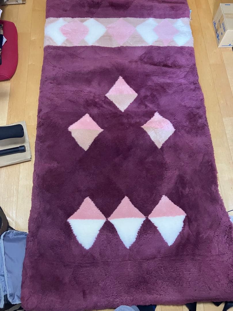 未使用・新品同様品エクセルヒューマン ExcelHumanムートンシーツ ローズ 未使用・新品同様品エクセルヒューマン ExcelHumanムートンシーツ