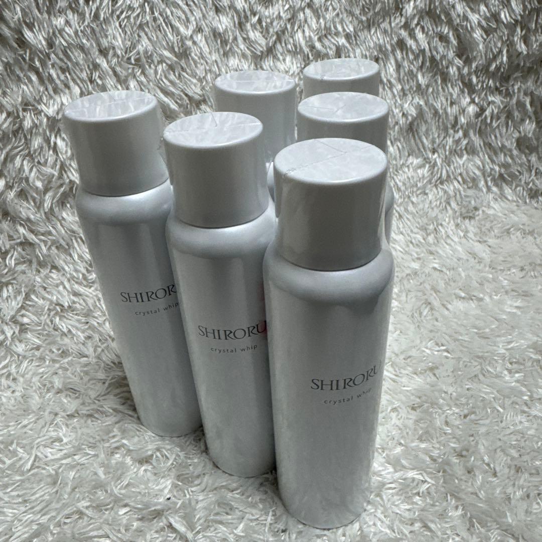 ゆ*ん様 新品未開封 SHIRORU クリスタルホイップ 120g×6本炭酸 SHIRORU シロル クリスタルホイップ 120g クリスタルホイップブラック