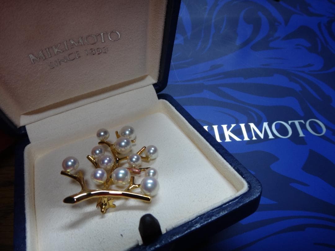 ミキモト　MIKIMOTO　K18ブローチ 幸福の木　ラージ　Yumi2810様 MIKIMOTO】ミキモト 幸福の木 ブローチ K18 | Regalia.japan