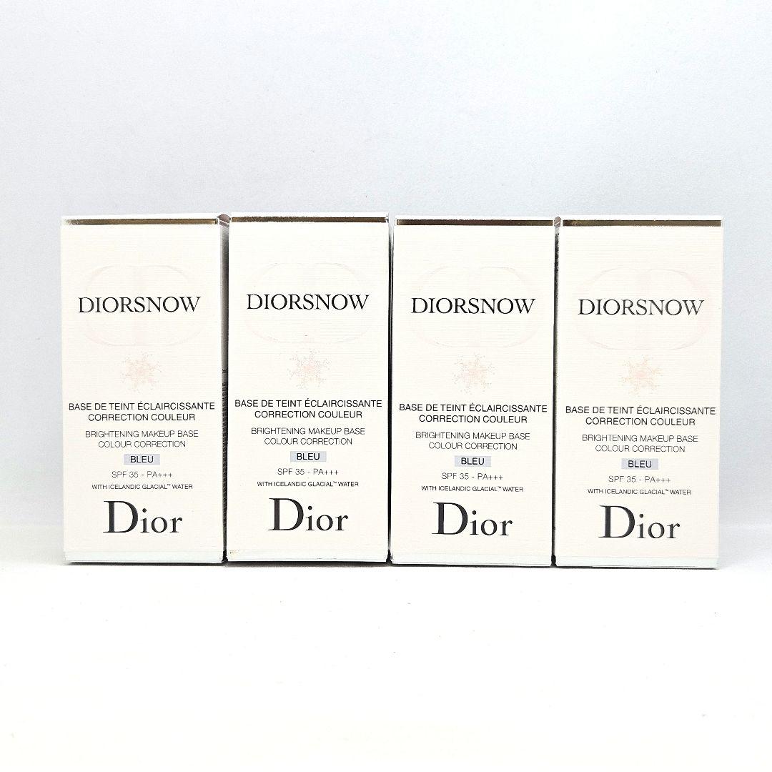 新品 Dior ディオール スノー メイクアップ ベース ブルー 4個セット ディオール スノー UV ベース(SPF50/PA+++) / ディオール(化粧下地