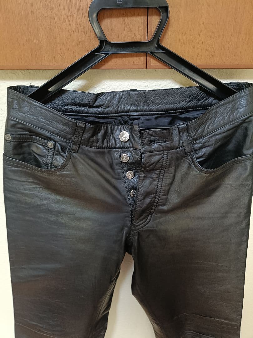 美品！牛革レザーパンツ 5351プールオム サイズ2 - メルカリ