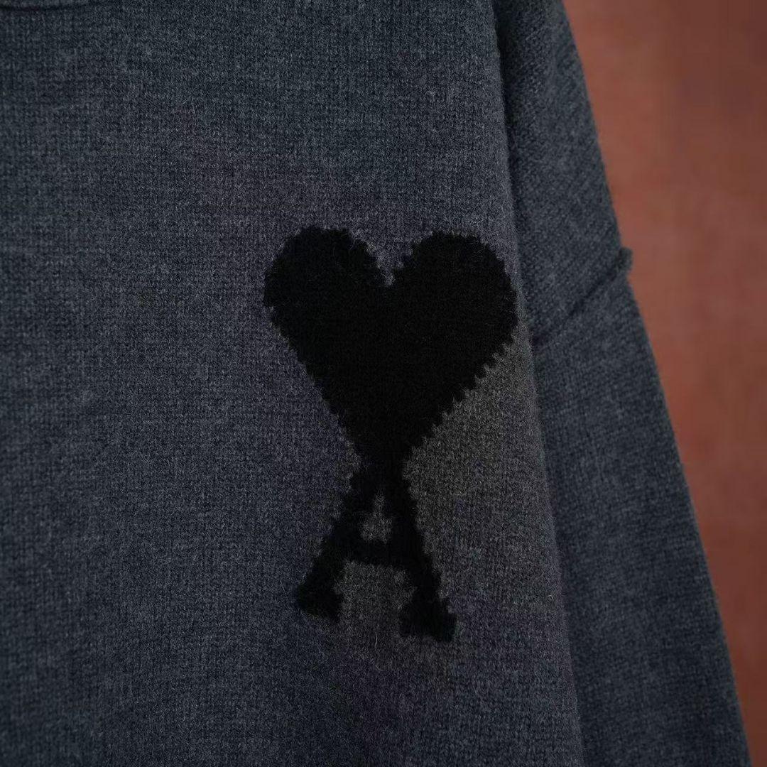 新品】AMI PARIS グレー セーター ハート刺繍 - メルカリ