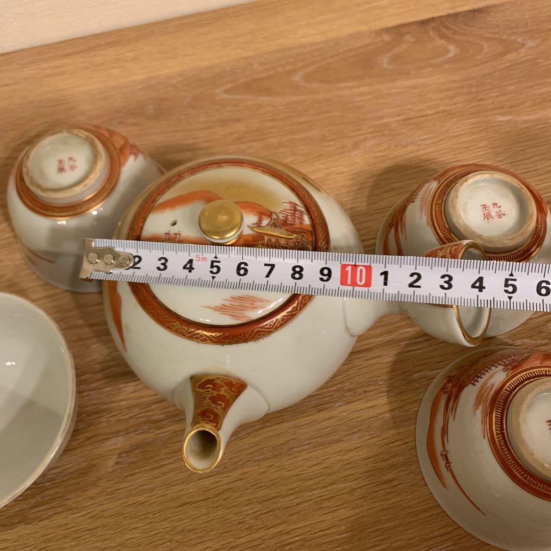 九谷焼 極密画 赤絵 急須 アンティーク - メルカリ