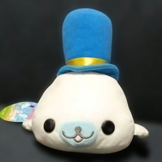 まめゴマ ぬいぐるみ まめゴマ日記 しろゴマ シルクハット ステッキ持ち