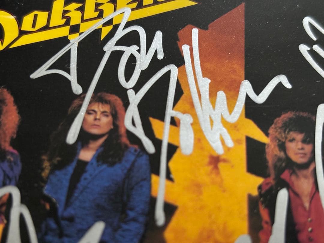 レア Dokken サインCD ドンドッケン ジョージリンチ ジェフピルソン