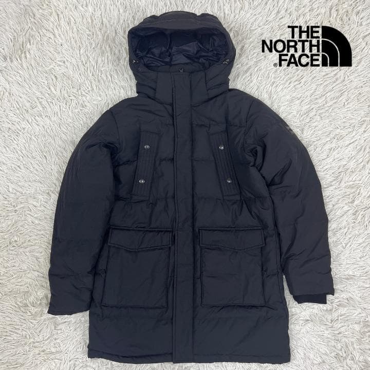 《美品》ノースフェイス ダウン モッズコート マクマード ブラック メンズ M