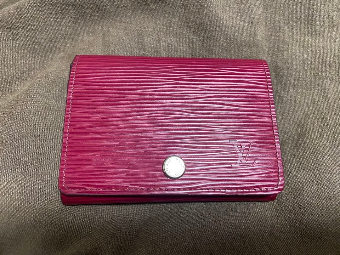 ゆっきぃ　Louis Vuitton 名刺入れ ワイン色 ルイヴィトン名刺入れ 14145 ブラウン ユニセックス モノグラム