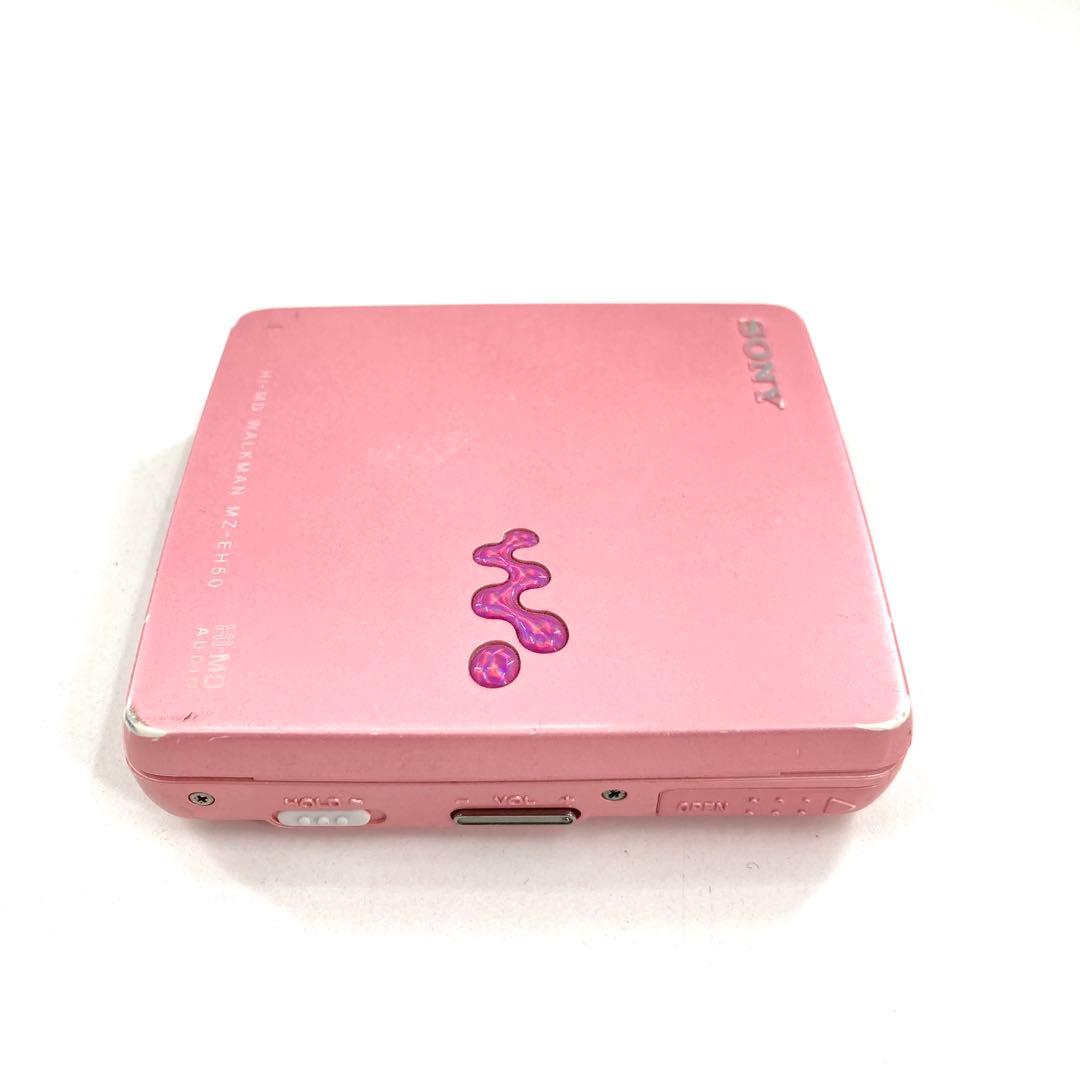 SONY MDプレーヤー ピンク Hi-MD MZ-EH50 動作確認済 - メルカリ
