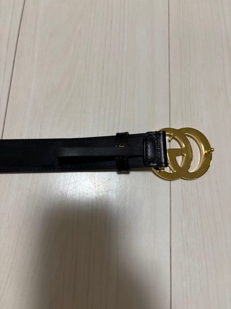 yuri様専用1度のみ使用 GUCCI ダブルG ベルト ブラック 80cm - メルカリ