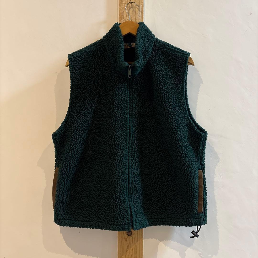 Eastern Mountain Sports フリースベスト Mサイズ Soldout- 90's EMS Embroidered Logo Fleece Vest / Orange Red XL 90