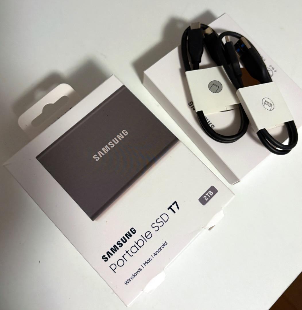 Samsung Portable 外付けSSD T7 2TB Amazon.com: SAMSUNG T7 Portable SSD, 2TB External Solid State