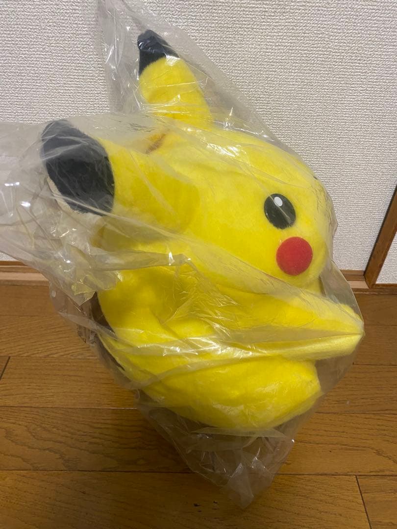 輸送袋未開封品】ポケモン ピカチュウ ぬいぐるみ 初期 TOMY1/1 等身大