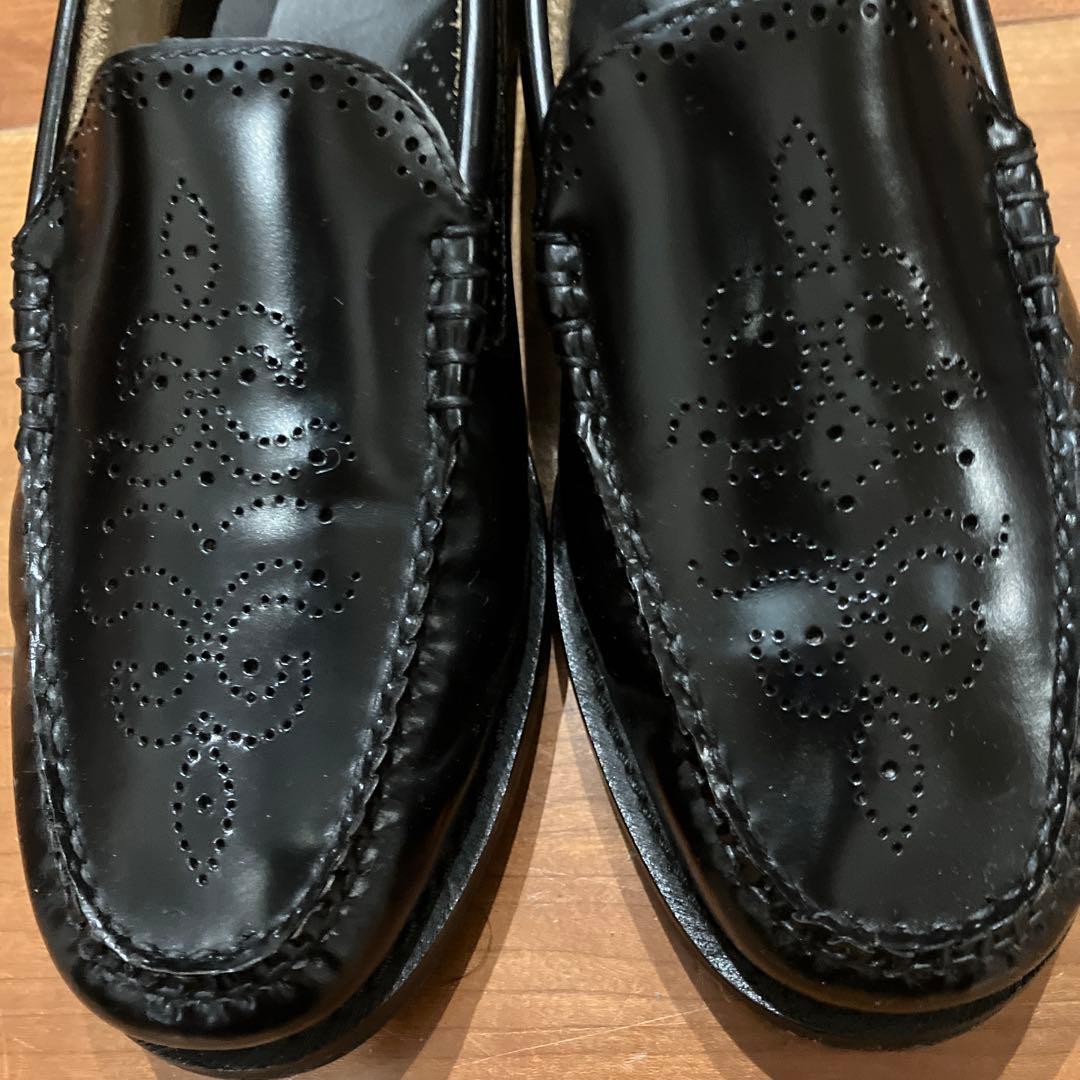 ◾️G.H.BASS ローファー（ウィングチップ）黒