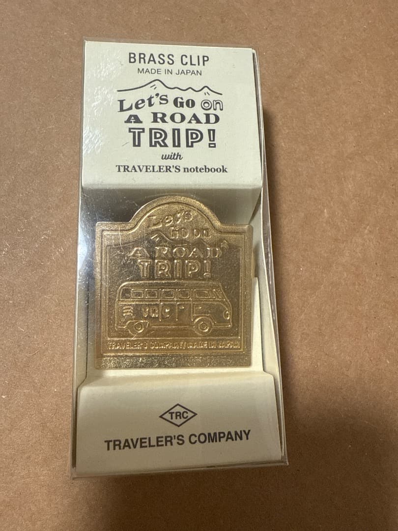 トラベラーズノート　USA限定 ROAD TRIP ブラスクリップ TRAVELER'S COMPANY USA Limited Edition TRAVELER'S notebook – Road