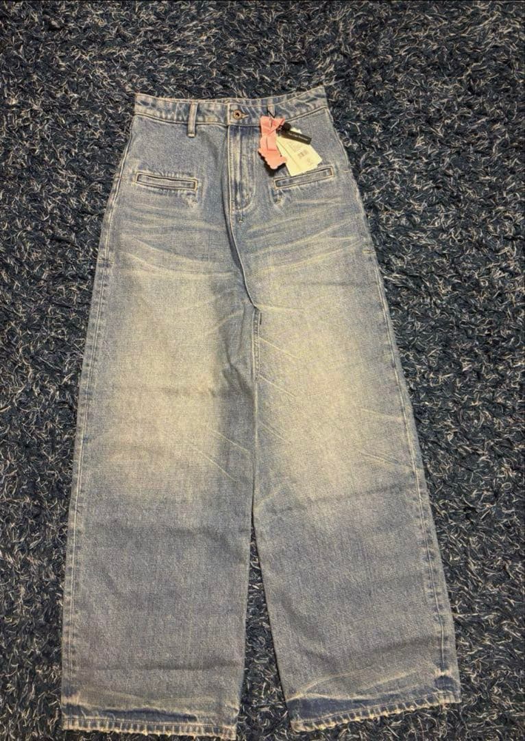 FAX COPY EXPRESS ワイドデニム　Sサイズ Fax Copy Express ワイドデニムパンツ - メルカリ