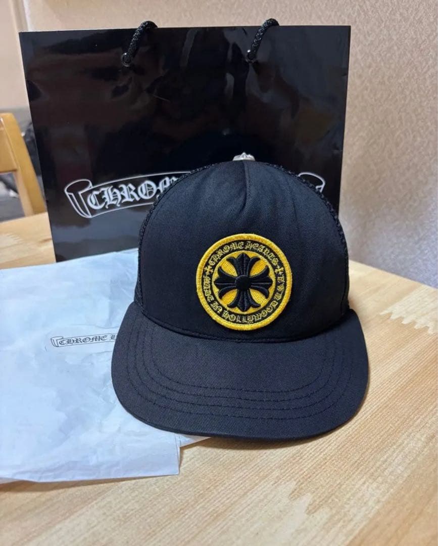 【正規品】クロムハーツキャップ　ブラック　イエロー 中古・古着通販】CHROME HEARTS (クロムハーツ) Yellow CH Plus
