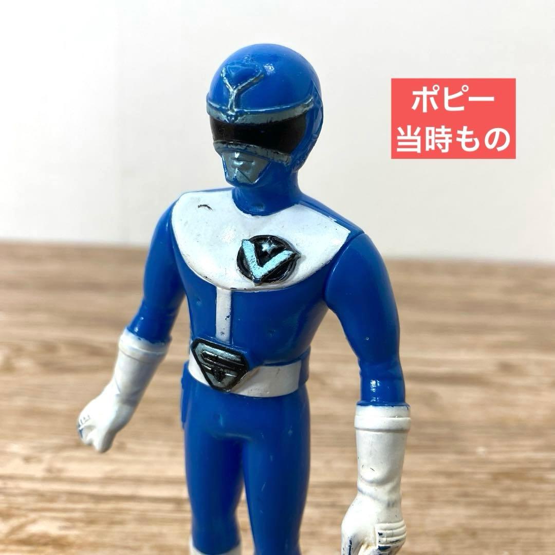 大戦隊 ゴーグル ファイブ ソフビ ゴーグル ブルーポピー1980年代製