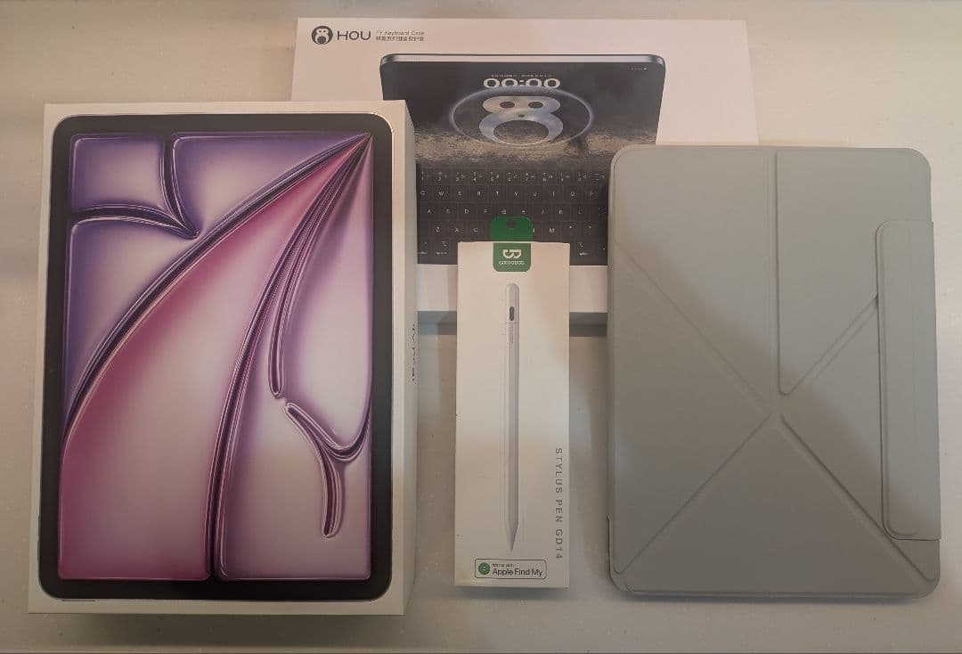 iPad Air M2 11インチ 128GB Wi-Fi パープル 付属品多数 Apple iPad Air 11-inch (M2) (2024, 6th generation) Wi-Fi 128GB