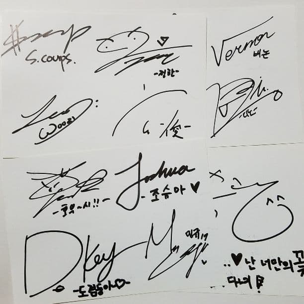 SEVENTEEN サイン - メルカリ