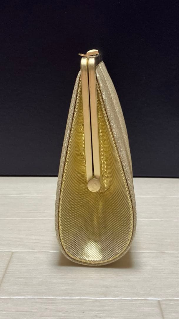 《未使用》佐賀錦　草履バッグセット　ゴールド